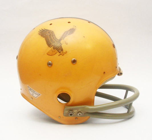 Game Used 1969 Waller Eagles MacGregor 100MH Clear Shell Football Helmet