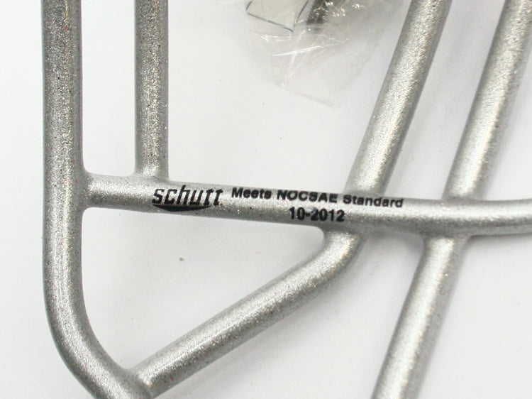 Rare Vintage NOS Schutt SEGOP-II Football Helmet Facemask - Silver Glitter