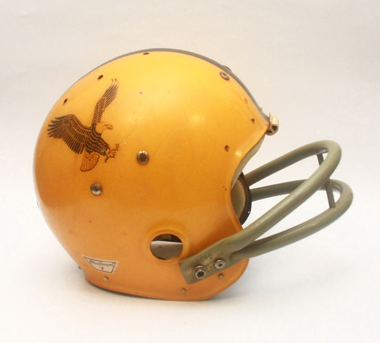 Game Used 1969 Waller Eagles MacGregor 100MH Clear Shell Football Helmet