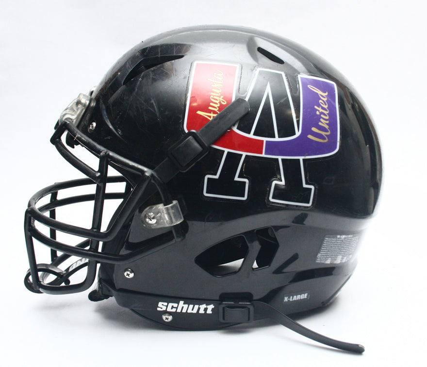 Vintage Game Used Augusta United Dawgs Schutt Vengeance Football Helmet X Large