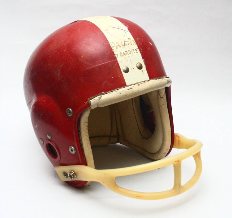 Game Used 1950s 60s Alabama Crimson Tide Style Spalding Gardite Football Helmet