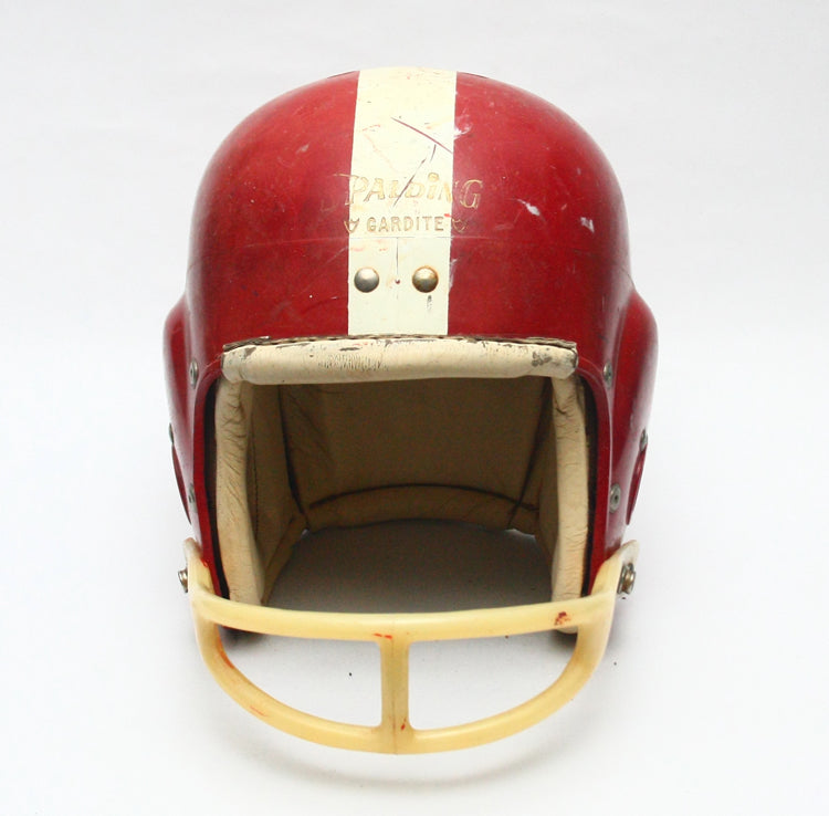 Game Used 1950s 60s Alabama Crimson Tide Style Spalding Gardite Football Helmet