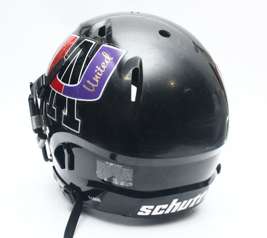 Vintage Game Used Augusta United Dawgs Schutt Vengeance Football Helmet X Large