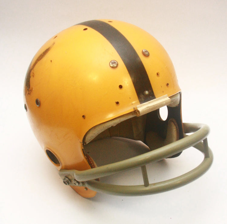 Game Used 1969 Waller Eagles MacGregor 100MH Clear Shell Football Helmet