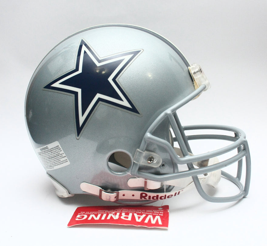 Vintage NOS Dallas Cowboys Riddell VSR4 Pro Line Large Football Helmet Signed