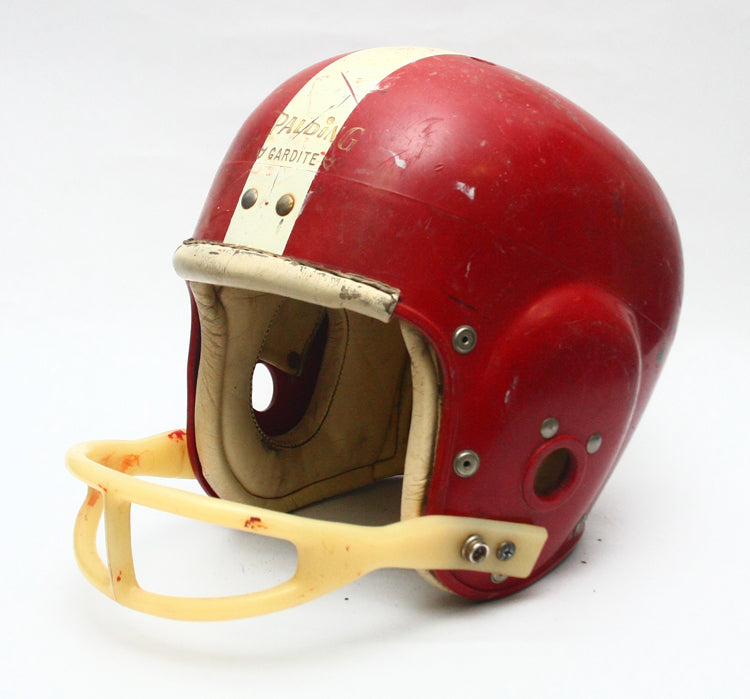 Game Used 1950s 60s Alabama Crimson Tide Style Spalding Gardite Football Helmet