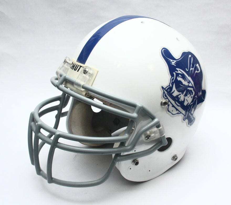 Vintage Game Used 2011 Seton Hall Prep Pirates Schutt Pro Air II Football Helmet