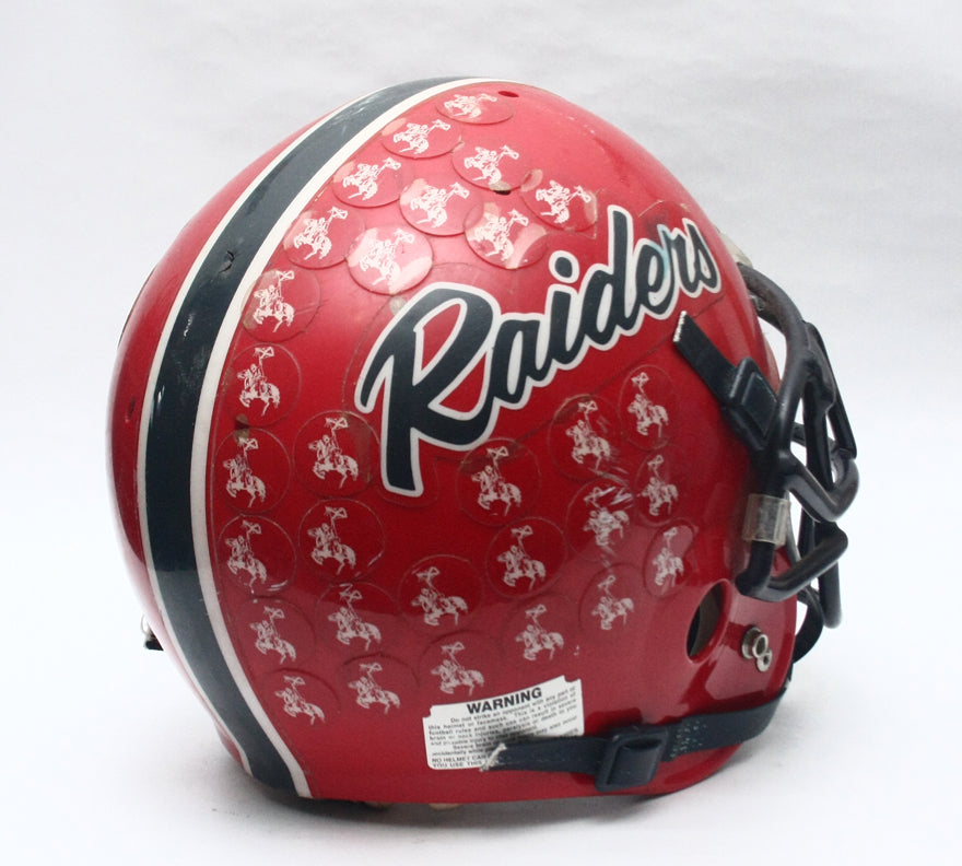 Vintage Game Used 1990s Raiders Schutt Pro Air II Football Helmet - Size Large