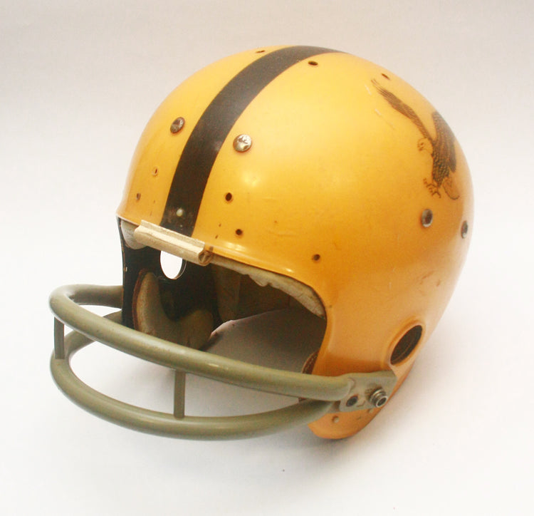 Game Used 1969 Waller Eagles MacGregor 100MH Clear Shell Football Helmet