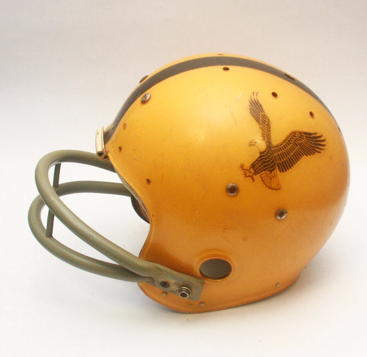 Game Used 1969 Waller Eagles MacGregor 100MH Clear Shell Football Helmet