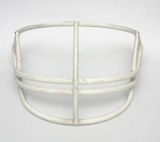 Vintage Game Used 1990s Riddell NOPO AdultFootball Helmet Facemask - White