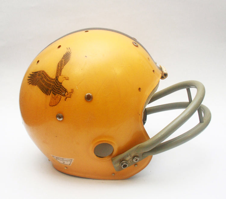 Game Used 1969 Waller Eagles MacGregor 100MH Clear Shell Football Helmet