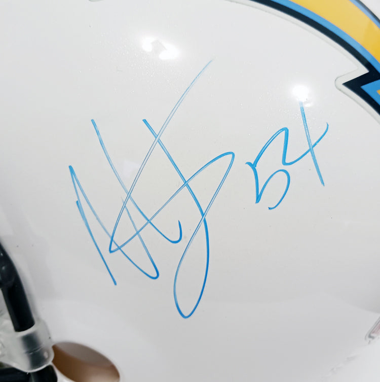NOS Los Angeles Chargers Riddell VSR4 Pro Line Football Helmet with Melvin Ingram Signature