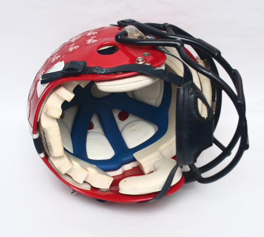Vintage Game Used 1990s Raiders Schutt Pro Air II Football Helmet - Size Large