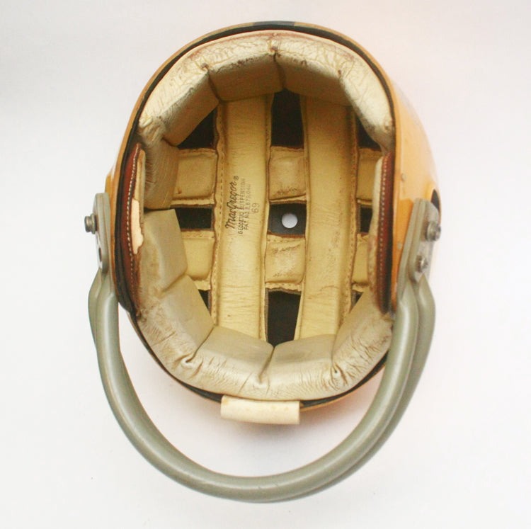 Game Used 1969 Waller Eagles MacGregor 100MH Clear Shell Football Helmet