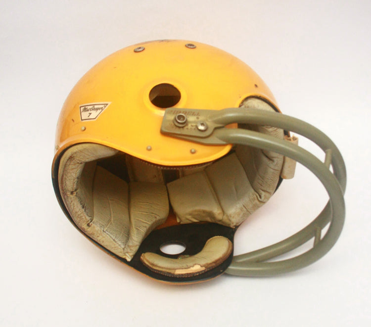 Game Used 1969 Waller Eagles MacGregor 100MH Clear Shell Football Helmet