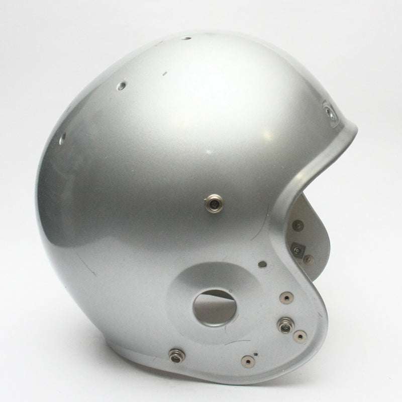 Vintage Game Used 1990s Schutt Pro Air II Large Football Helmet Shell - Silver