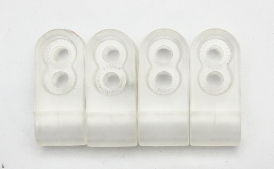 NOS 1980s Riddell Double Hole Football Helmet Facemask Clips Thin Wire 011826A