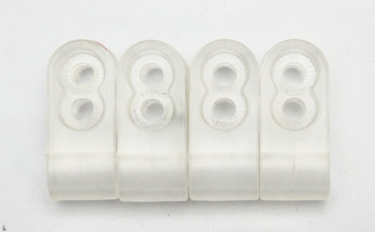 NOS 1980s Riddell Double Hole Football Helmet Facemask Clips Thin Wire 011826A