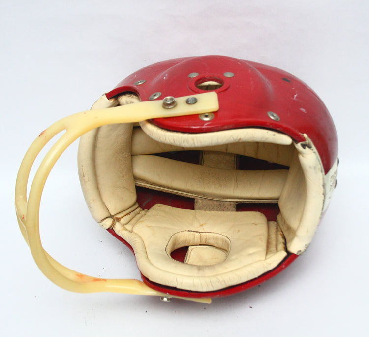 Game Used 1950s 60s Alabama Crimson Tide Style Spalding Gardite Football Helmet