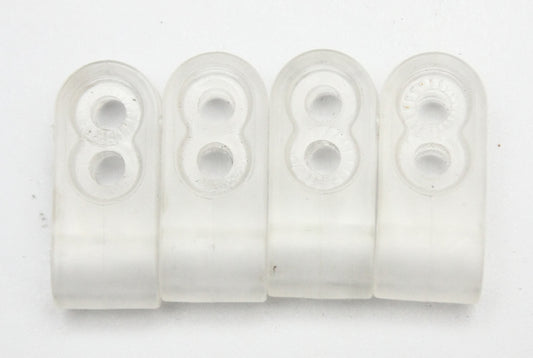 NOS 1980s Riddell Double Hole Football Helmet Facemask Clips Thin Wire 011826B