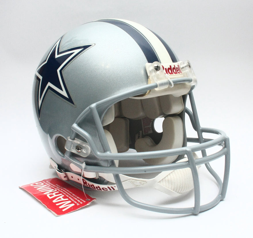 Vintage NOS Dallas Cowboys Riddell VSR4 Pro Line Large Football Helmet Signed