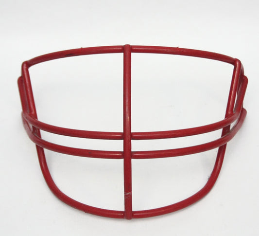 Game used Vintage 2000s Schutt NOPO Jr. Pro Football Helmet Facemask - Scarlet