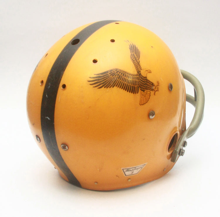 Game Used 1969 Waller Eagles MacGregor 100MH Clear Shell Football Helmet