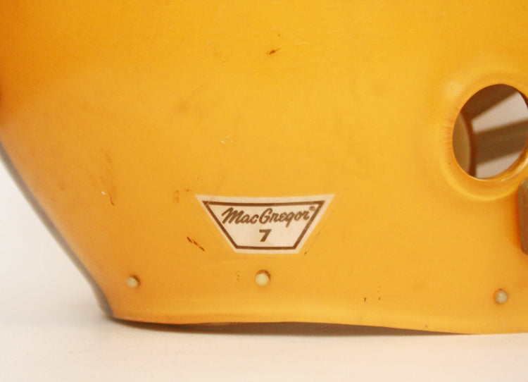 Game Used 1969 Waller Eagles MacGregor 100MH Clear Shell Football Helmet