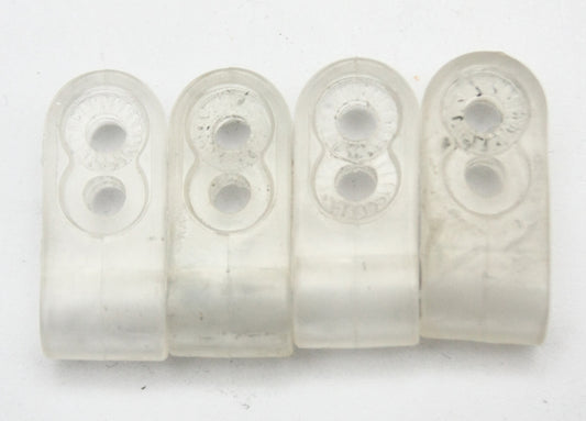 Game Used 1980s Riddell Double Hole Football Facemask Clips Thick Wire 011826E