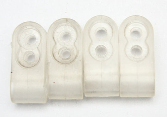 Game Used 1980s Riddell Double Hole Football Facemask Clips Thin Wire 011826F
