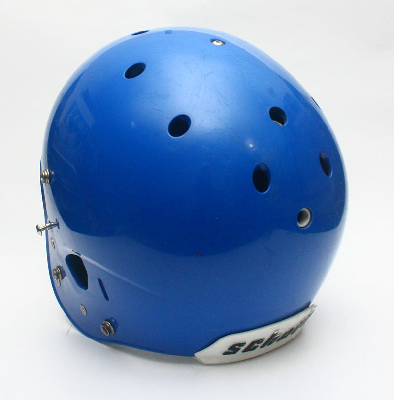 Game Used Schutt Air XP Pro VTD Adult Football Helmet Size Large - Blue