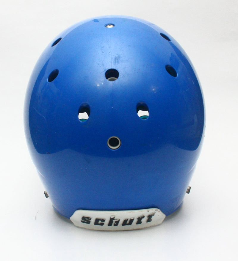 Game Used Schutt Air XP Pro VTD Adult Football Helmet Size Large - Blue