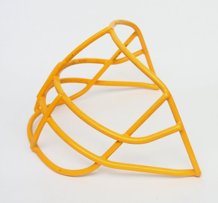 Rare Vintage Riddell NJOP Football Helmet Facemask - Yellow Gold