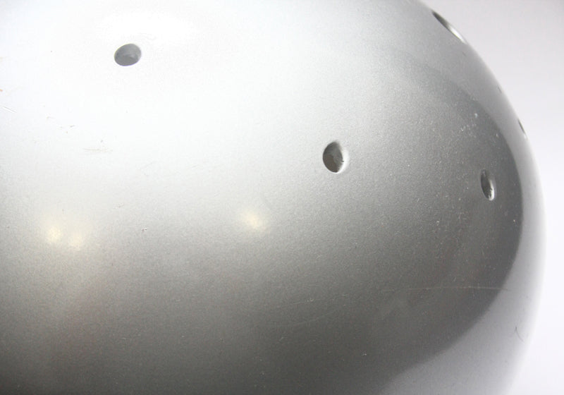 Vintage Game Used 1990s Schutt Pro Air II Large Football Helmet Shell - Silver