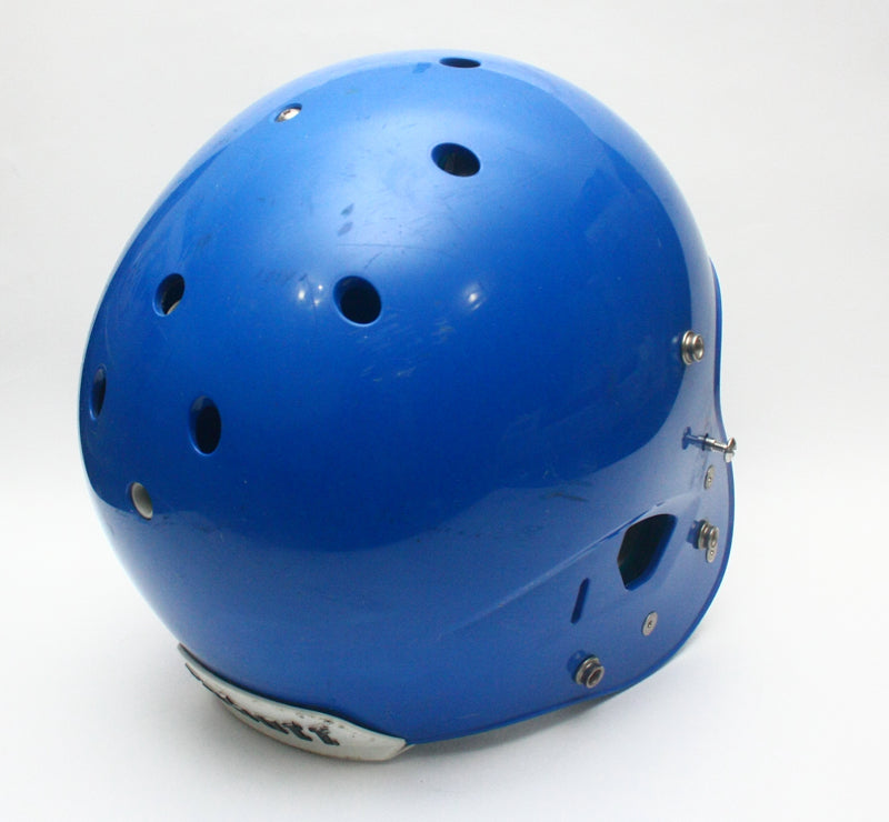 Game Used Schutt Air XP Pro VTD Adult Football Helmet Size Large - Blue