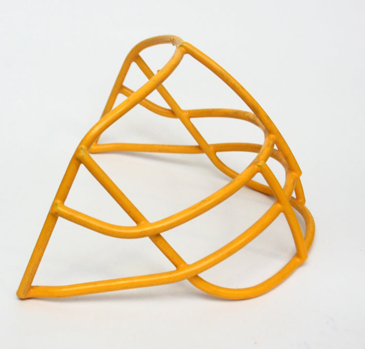 Rare Vintage Riddell NJOP Football Helmet Facemask - Yellow Gold