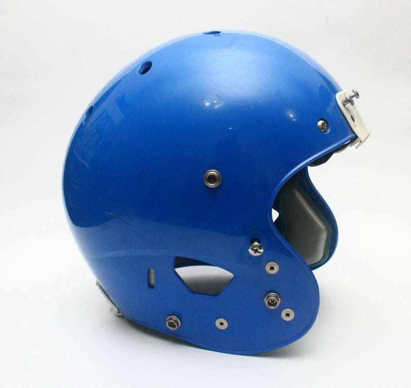 Game Used Schutt Air XP Pro VTD Adult Football Helmet Size Large - Blue