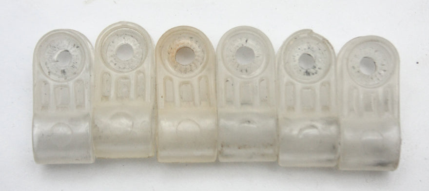 Vintage Game Used 1980s Riddell Kra Lite Football Helmet Facemask Clips 011826L