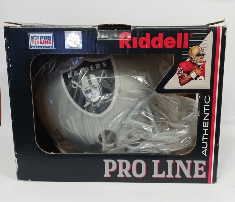 Vintage NOS Oakland Los Angeles Raiders Riddell VSR4 Pro Line Football Helmet b