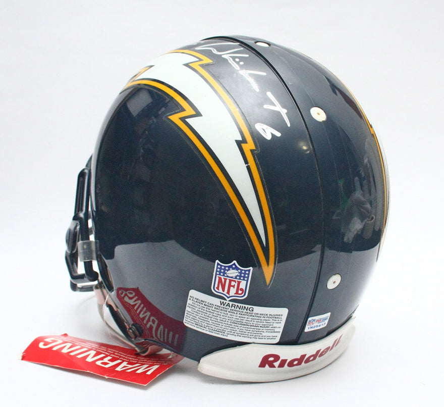 Vintage NOS San Diego Chargers Signed Riddell VSR4 Pro Line Football Helmet