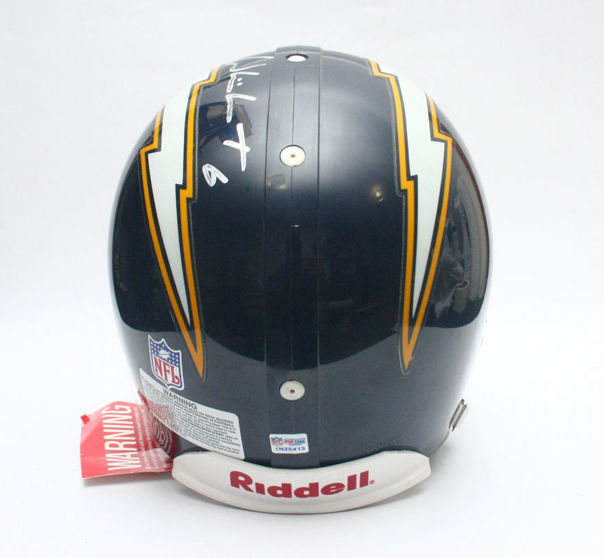 Vintage NOS San Diego Chargers Signed Riddell VSR4 Pro Line Football Helmet