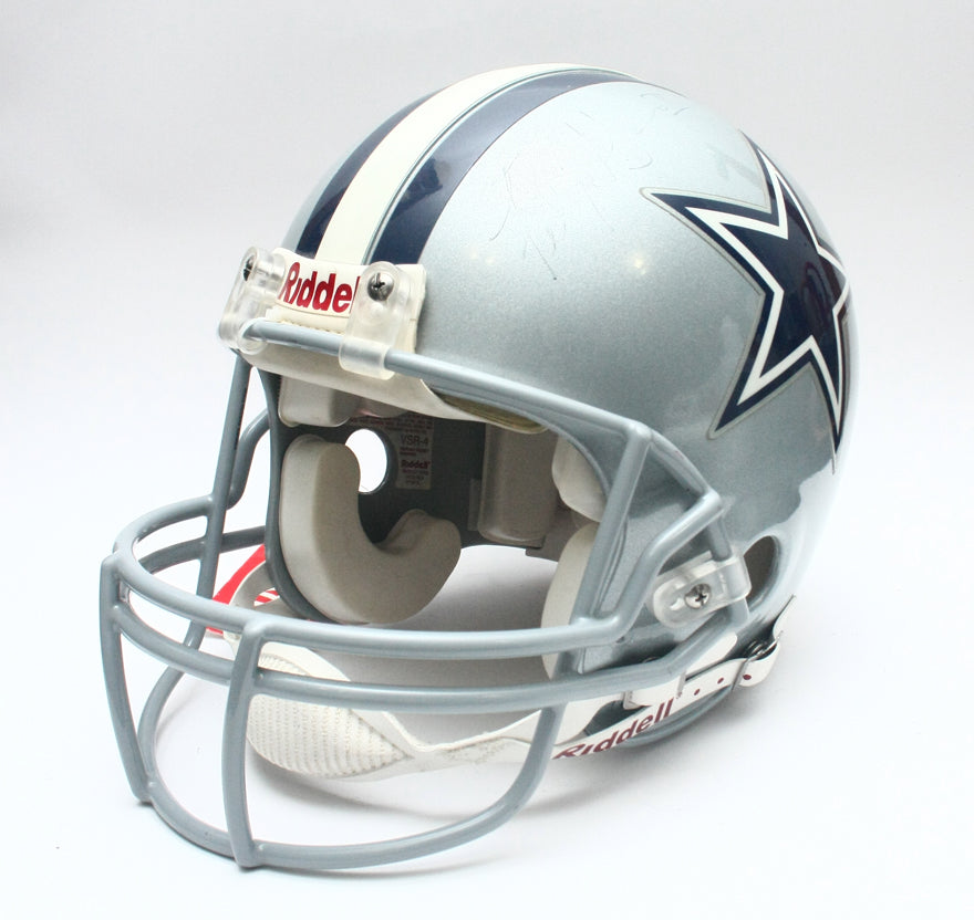 Vintage NOS Dallas Cowboys Riddell VSR4 Pro Line Large Football Helmet Signed