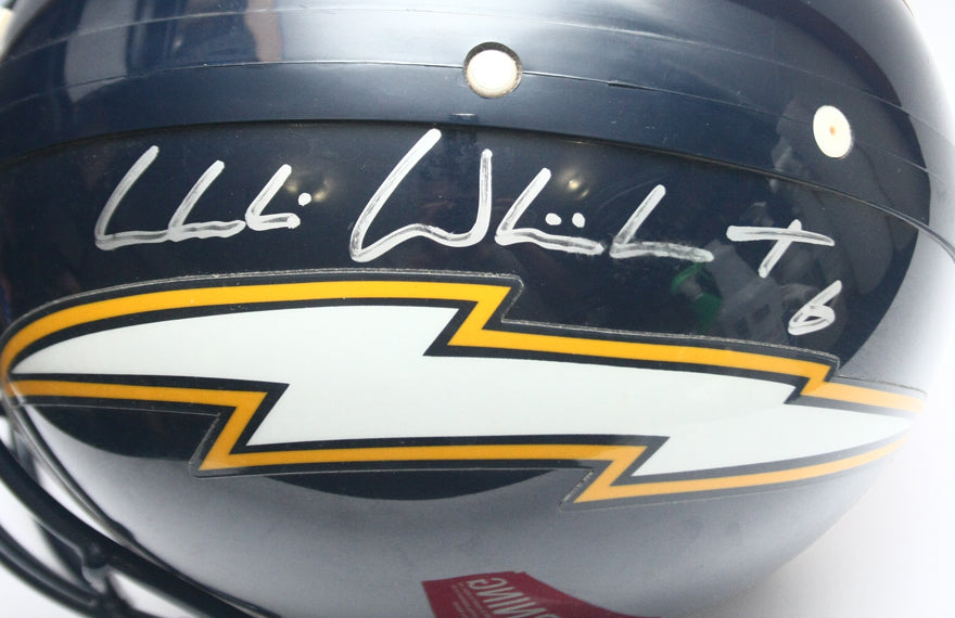 Vintage NOS San Diego Chargers Signed Riddell VSR4 Pro Line Football Helmet