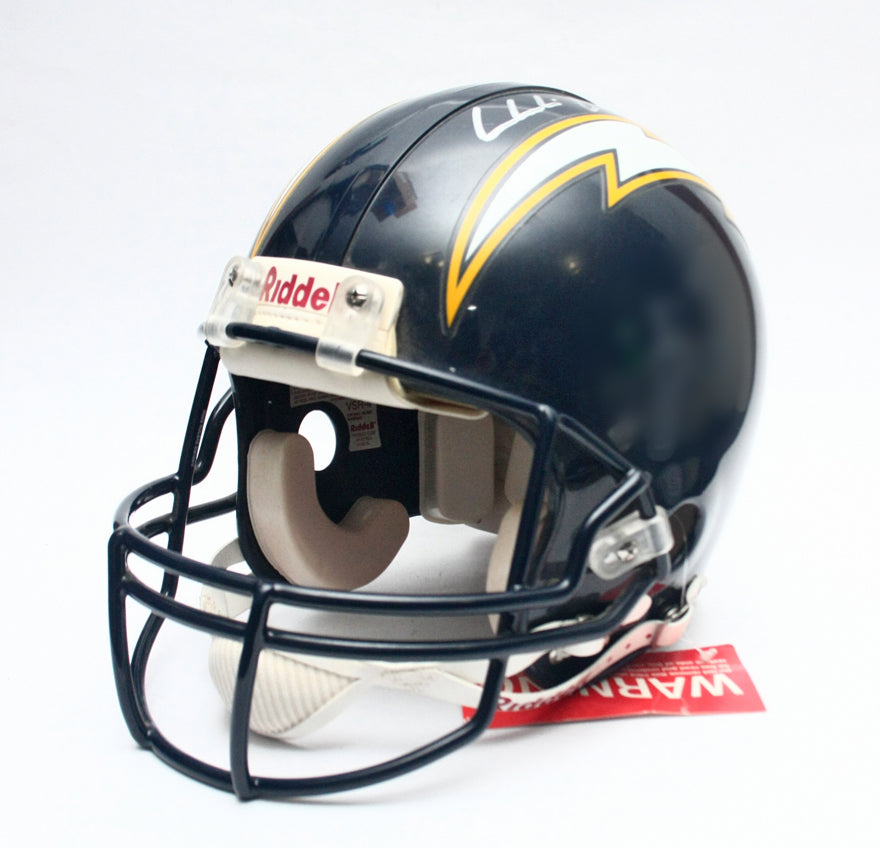 Vintage NOS San Diego Chargers Signed Riddell VSR4 Pro Line Football Helmet