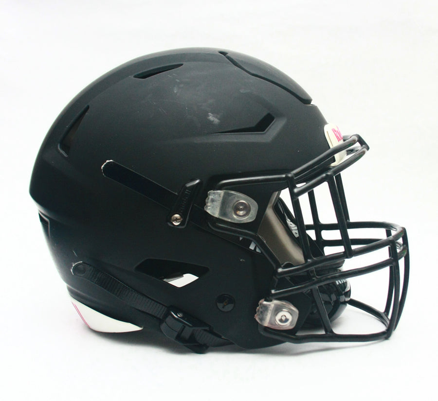Game Used 2021 Riddell SpeedFlex Football Helmet - Adult Large - Matte Black
