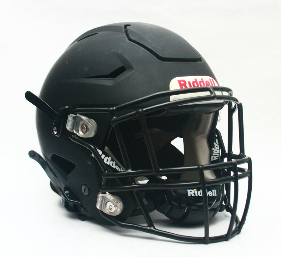 Game Used 2021 Riddell SpeedFlex Football Helmet - Adult Large - Matte Black