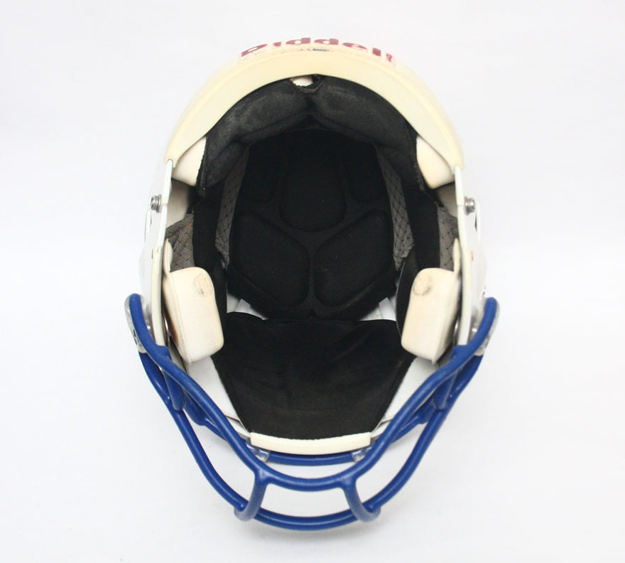Game Used 2011 Presbyterian Blue Hose Riddell Speed Football Helmet