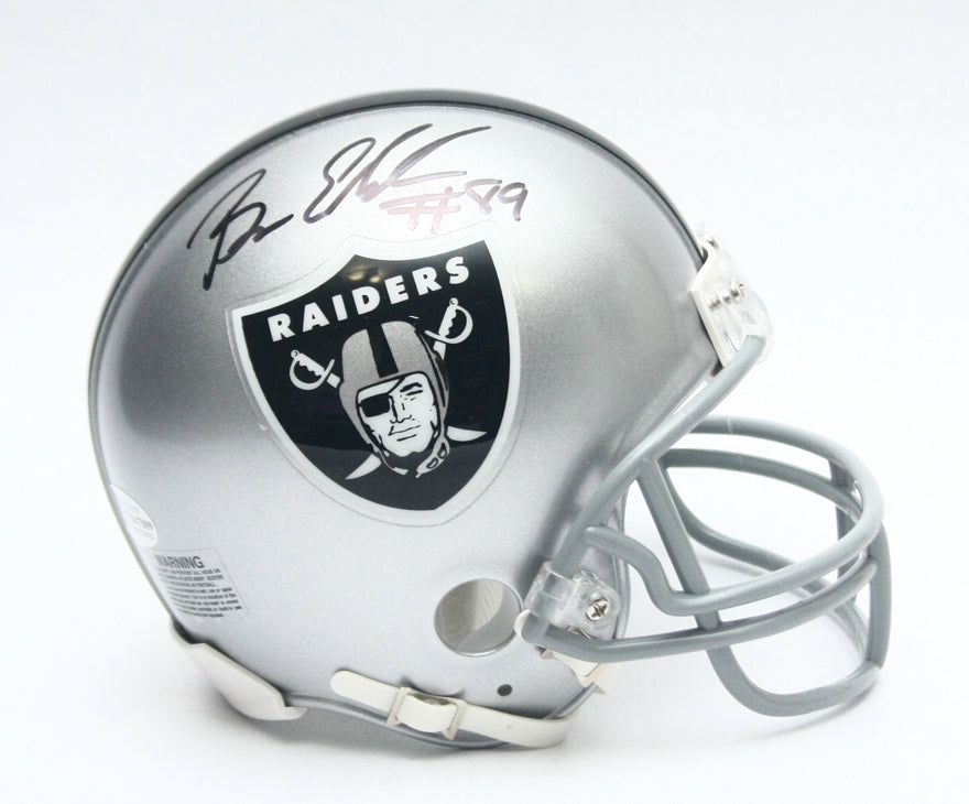 NIB Oakland LA Vegas Raiders Bryan Edwards Signed Riddell MINI Football Helmet