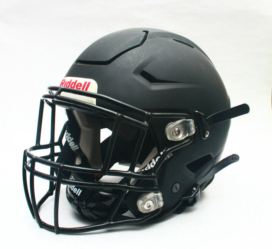 Game Used 2021 Riddell SpeedFlex Football Helmet - Adult Large - Matte Black